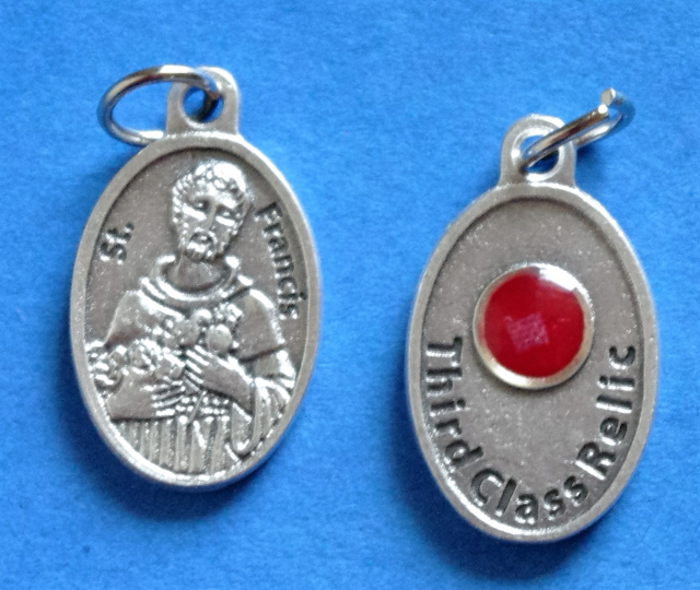 St. Francis Third Class Relic Medal